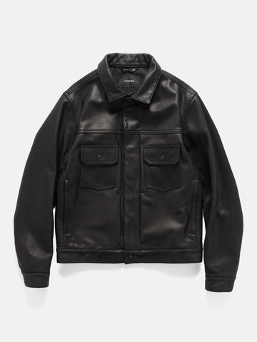 HAVEN Station Jacket - Leather / GORE-TEX® WINDSTOPPER® Black, Leather Jackets