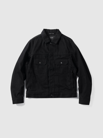 HAVEN Station Jacket - Suvin Cotton Denim Black, Denim Jackets