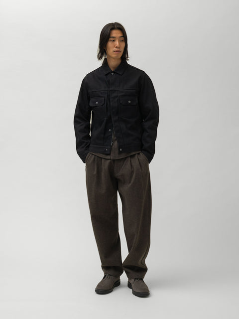 HAVEN Station Jacket - Suvin Cotton Denim Black, Denim Jackets