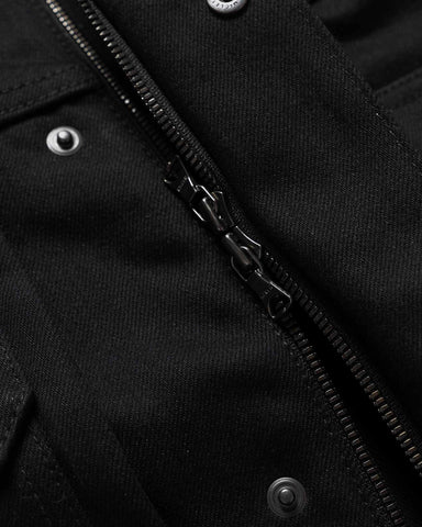 HAVEN Station Jacket - Suvin Cotton Denim Black, Denim Jackets