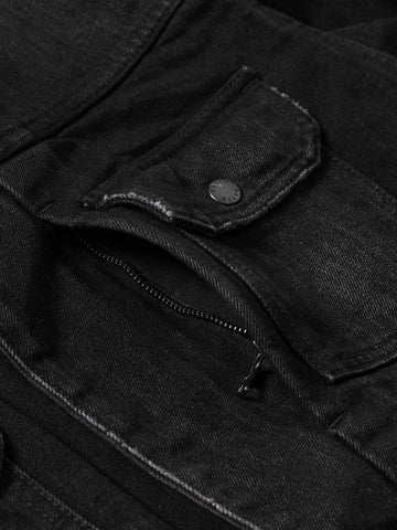 HAVEN Station Jacket - Suvin Cotton Denim Washed Black, Denim Jackets