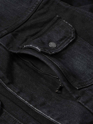 HAVEN Station Jacket - Suvin Cotton Denim Washed Black, Trucker Jackets