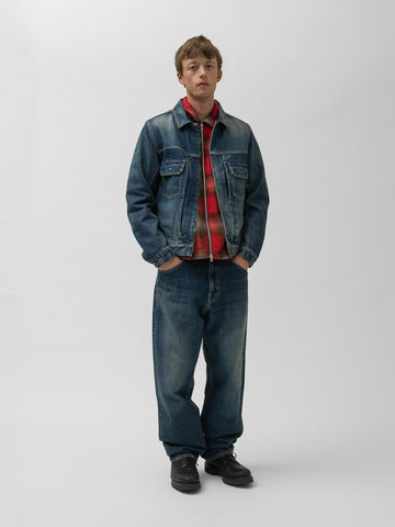 HAVEN Station Jacket - Suvin Cotton Denim Washed Indigo, Denim Jackets