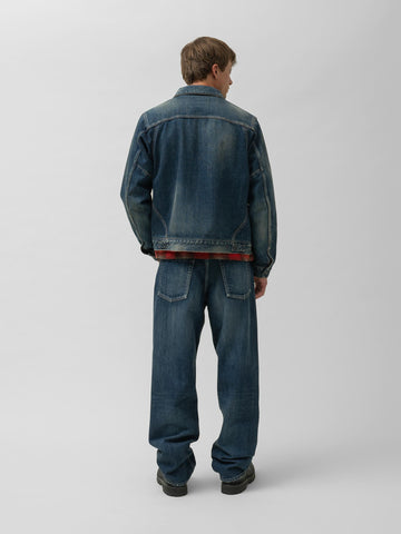 HAVEN Station Jacket - Suvin Cotton Denim Washed Indigo, Denim Jackets