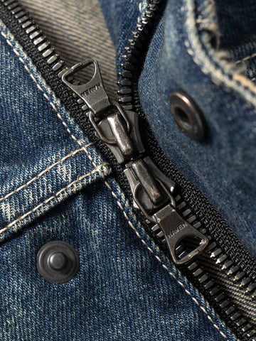 HAVEN Station Jacket - Suvin Cotton Denim Washed Indigo, Trucker Jackets