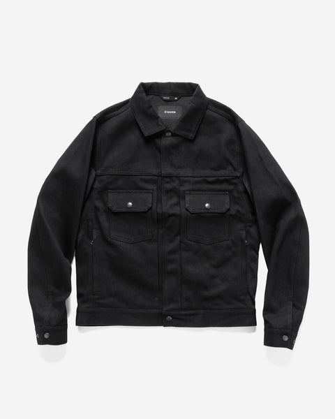 HAVEN Station Jacket - Suvin Cotton Denim Black, Trucker Jackets