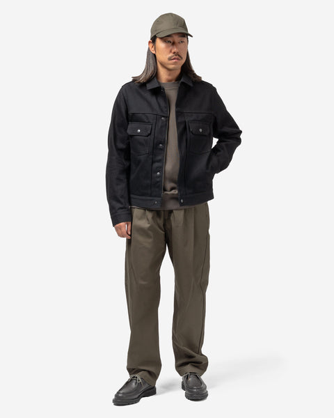 HAVEN Station Jacket - Suvin Cotton Denim Black, Trucker Jackets