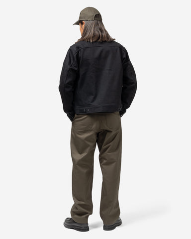 HAVEN Station Jacket - Suvin Cotton Denim Black, Trucker Jackets