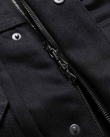 HAVEN Station Jacket - Suvin Cotton Denim Black, Trucker Jackets