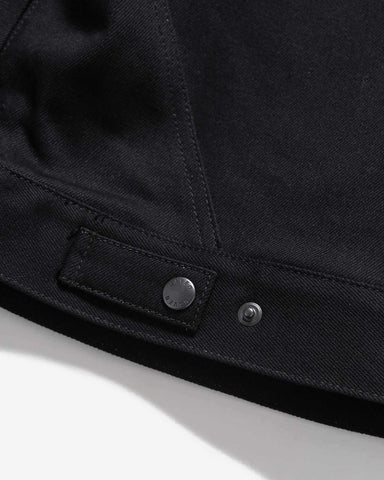 HAVEN Station Jacket - Suvin Cotton Denim Black, Trucker Jackets