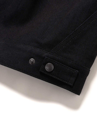 HAVEN Station Jacket - Suvin Cotton Denim Black, Outerwear