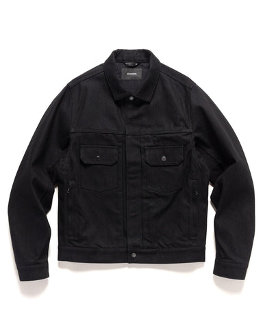 HAVEN Station Jacket - Suvin Cotton Denim Black, Outerwear