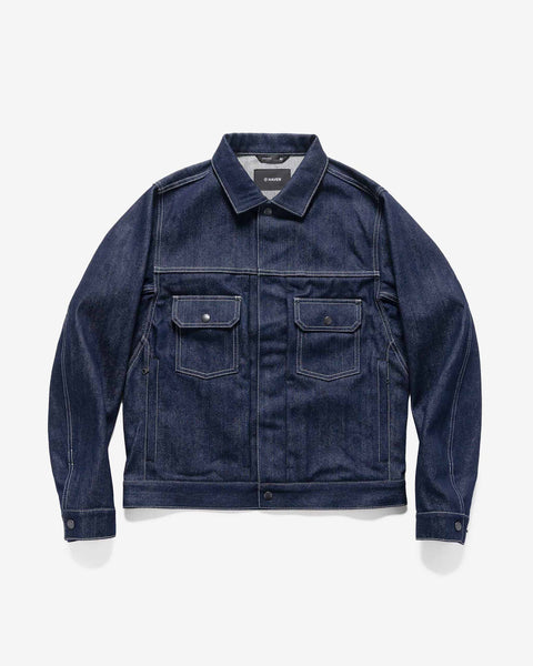 HAVEN Station Jacket - Suvin Cotton Denim Indigo, Trucker Jackets
