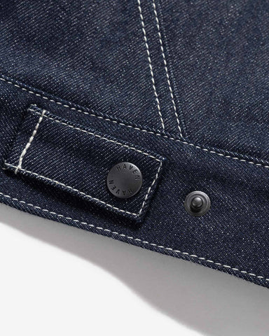 HAVEN Station Jacket - Suvin Cotton Denim Indigo, Trucker Jackets