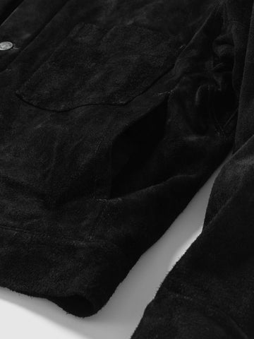 HAVEN Station Jacket Type 01 - Suede Windstopper® Black, Leather Jackets