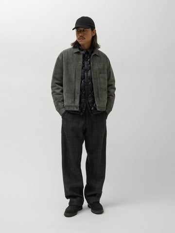 HAVEN Station Jacket Type 01 - Suede Windstopper® Grey, Leather Jackets