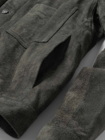 HAVEN Station Jacket Type 01 - Suede Windstopper® Grey, Leather Jackets