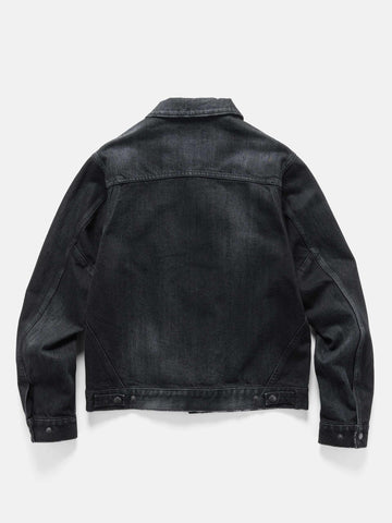 HAVEN Station Jacket - Suvin Cotton Denim Washed Black, Trucker Jackets
