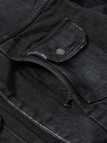 HAVEN Station Jacket - Suvin Cotton Denim Washed Black, Trucker Jackets