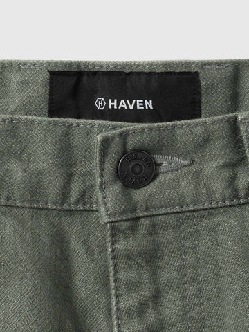 HAVEN Station Pant - Cotton Denim Sage, Jeans