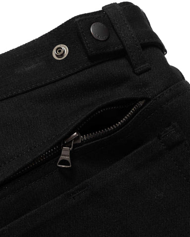 HAVEN Station Pant - Suvin Cotton Denim Black, Bottoms