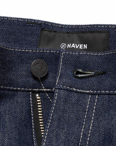 HAVEN Station Pant - Suvin Cotton Denim Indigo, Bottoms