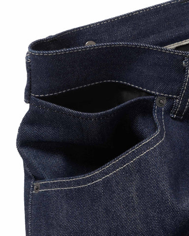 HAVEN Station Pant - Suvin Cotton Denim Indigo, Bottoms