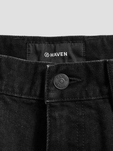 HAVEN Station Pant - Suvin Cotton Denim Washed Black, Jeans