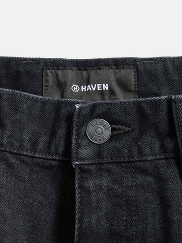 HAVEN Station Pant - Suvin Cotton Denim Washed Black, Jeans