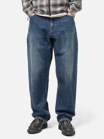 HAVEN Station Pant - Suvin Cotton Denim Washed Indigo, Jeans