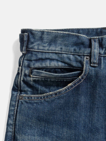 HAVEN Station Pant - Suvin Cotton Denim Washed Indigo, Jeans