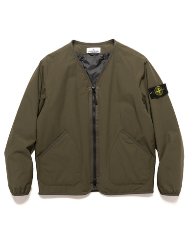 Stone Island SOFT SHELL-R_e.dye® Technology In Recycled Polyester With Primaloft® P.U.R.E Insulation Jacket Olive, Outerwear
