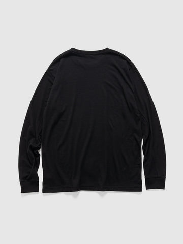 HAVEN Stratus Longsleeve - Superfine Wool Jersey Black, T-Shirts