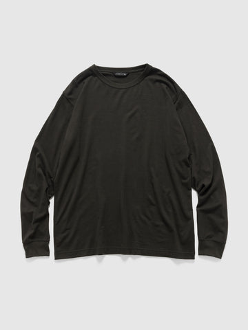 HAVEN Stratus Longsleeve - Superfine Wool Jersey Peat, T-Shirts