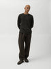 HAVEN Stratus Longsleeve - Superfine Wool Jersey Peat, T-Shirts