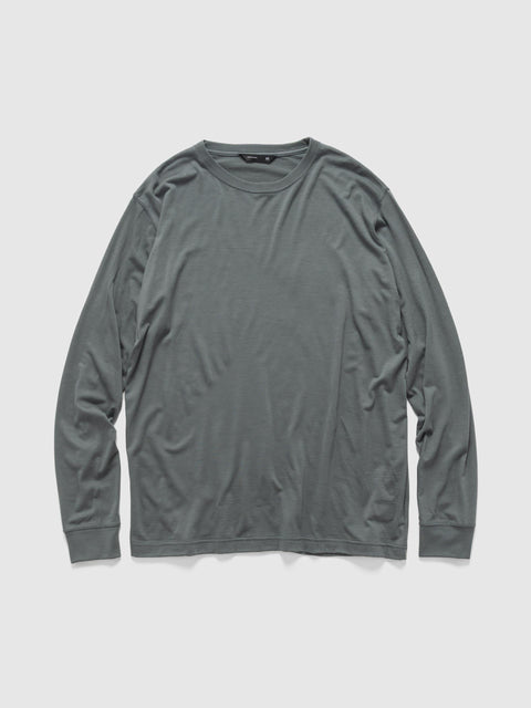 HAVEN Stratus Longsleeve - Superfine Wool Jersey Sage, T-Shirts