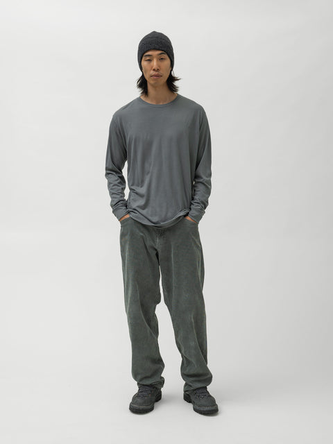 HAVEN Stratus Longsleeve - Superfine Wool Jersey Sage, T-Shirts