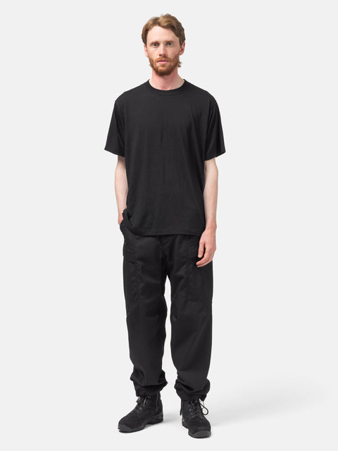HAVEN Stratus T-Shirt - Superfine Wool Jersey - Black, T-Shirts