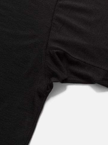 HAVEN Stratus T-Shirt - Superfine Wool Jersey - Black, T-Shirts