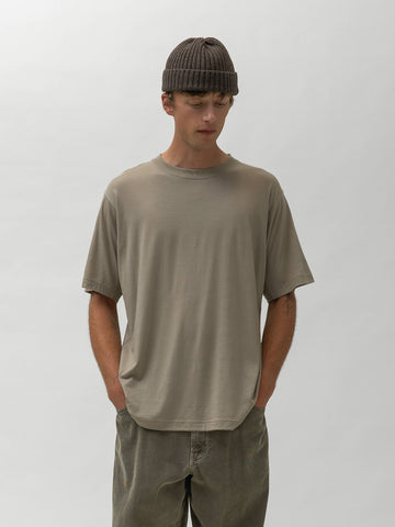 HAVEN Stratus T-Shirt - Superfine Wool Jersey Silt, T-Shirts