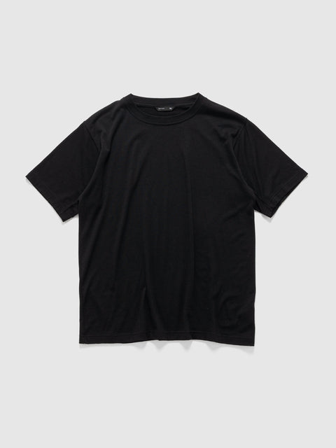 HAVEN Stratus T-Shirt - Superfine Wool Jersey Black, T-Shirts
