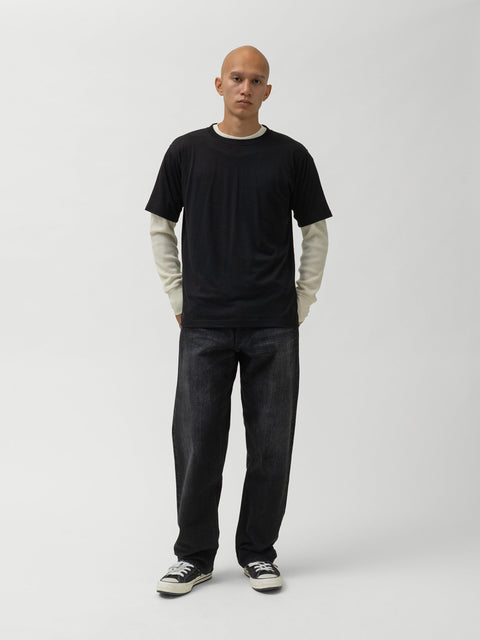 HAVEN Stratus T-Shirt - Superfine Wool Jersey Black, T-Shirts