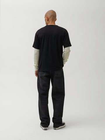 HAVEN Stratus T-Shirt - Superfine Wool Jersey Black, T-Shirts