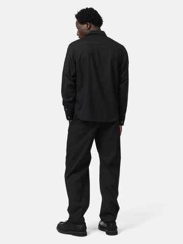 HAVEN Studio Shirt Super 140 Wool Black, Shirts