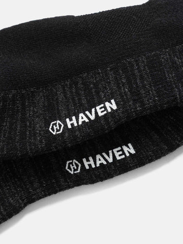 HAVEN Loom Socks - Wool Cashmere Black, Socks