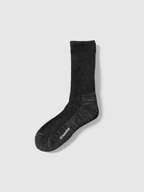 HAVEN Loom Socks - Wool Cashmere Charcoal, Socks