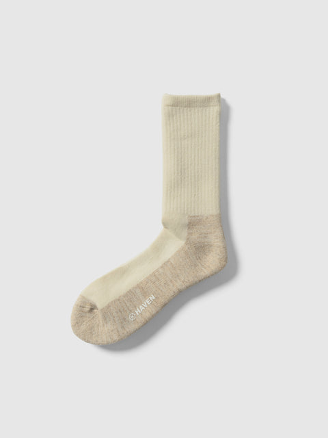 HAVEN Loom Socks - Wool Cashmere White, Socks