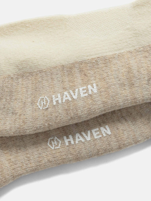 HAVEN Loom Socks - Wool Cashmere White, Socks
