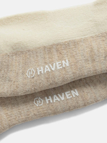 HAVEN Loom Socks - Wool Cashmere White, Socks
