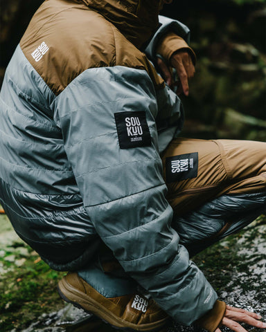 The North Face x Undercover SOUKUU 50/50 DOWN PANT CONCRETE GREY, Bottoms